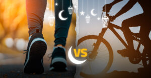 Cycling vs Walking during ramadan