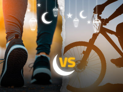 Cycling vs Walking during ramadan