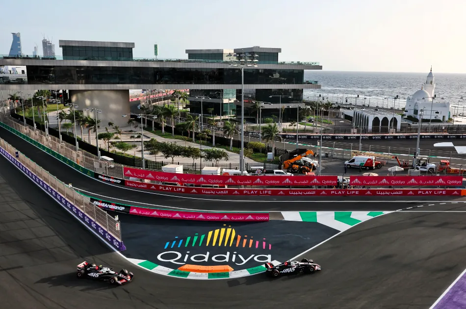 Jeddah Corniche Circuit, Saudi Arabia, during a Formula 1 race